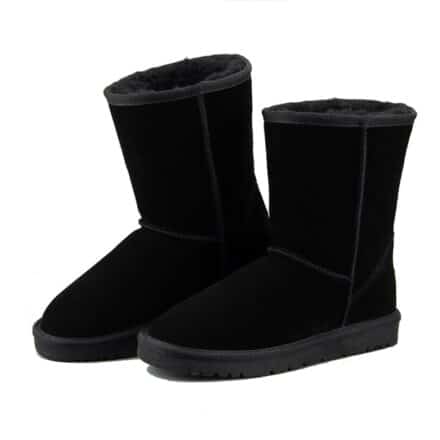 Bottes noires style chausson