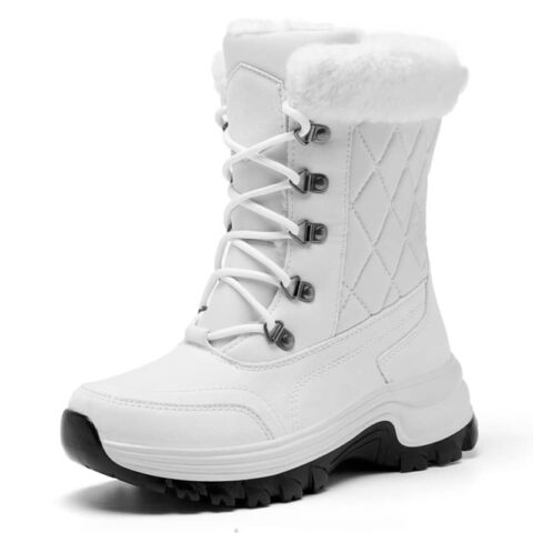 Bottines après ski en fourrure épaisse pour femme