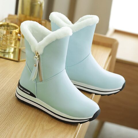Bottines de neige épaisses et fourrées pour femme
